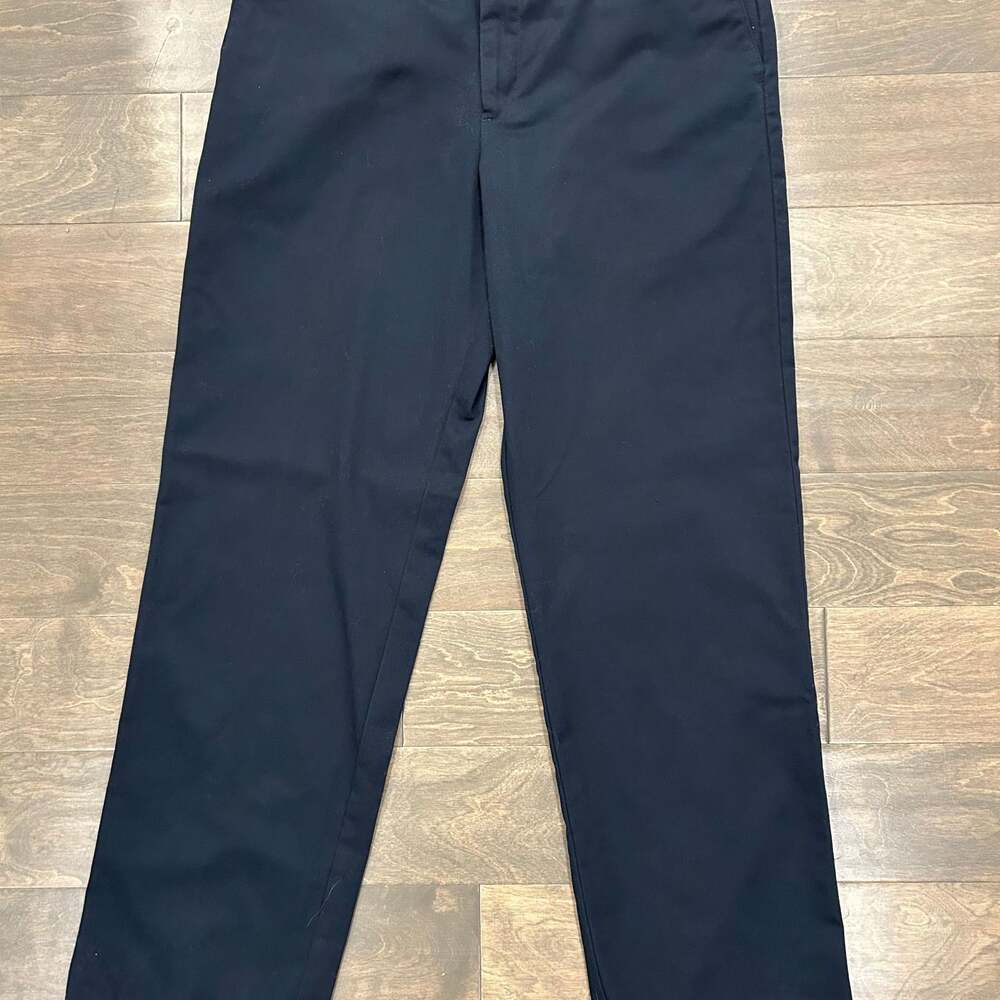 IZOD Men's American Chino Flat-Front Straight Fit Pant‎ - Black 36x34
